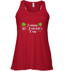 Shamrock Happy St patrick's Shirt for men and women (2) Women's Racerback Tank Women's Racerback Tank - jonhlittlestore88