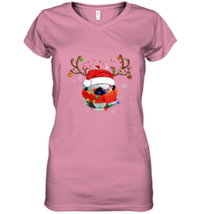 Santa Hat Soccer Reindeer Christmas Funny Players Football Women's V-Neck T-Shirt Women's V-Neck T-Shirt - jonhlittlestore88