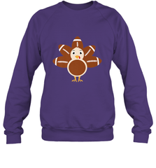 Funny Football Turkey Fall Thanksgiving Football Crewneck Sweatshirt Crewneck Sweatshirt - jonhlittlestore88