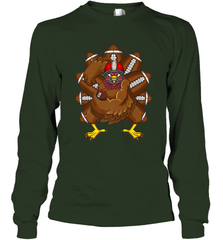 Cool Turkey Football Feathers Funny Thanksgiving Sports Long Sleeve T-Shirt Long Sleeve T-Shirt - jonhlittlestore88