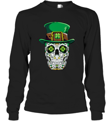 Sugar Skull Leprechaun T Shirt St Patricks Day Women Men Long Sleeve T-Shirt Long Sleeve T-Shirt - jonhlittlestore88
