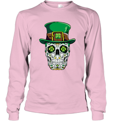 Sugar Skull Leprechaun T Shirt St Patricks Day Women Men Long Sleeve T-Shirt Long Sleeve T-Shirt - jonhlittlestore88