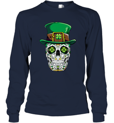 Sugar Skull Leprechaun T Shirt St Patricks Day Women Men Long Sleeve T-Shirt Long Sleeve T-Shirt - jonhlittlestore88