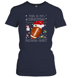 NFL This Is My Christmas Pajama Shirt  Football christmas ugly Women's T-Shirt