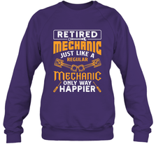 Retired Mechanic Just Like A Regular Only Way Happier Crewneck Sweatshirt Crewneck Sweatshirt - jonhlittlestore88