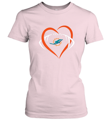 NFL Miami Dolphins Heart Love Football Women's T-Shirt Women's T-Shirt - jonhlittlestore88