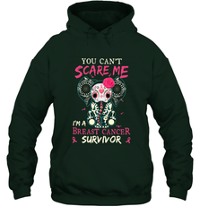 You can't Scare Me I'm Breast Cancer Survivor Elephant Funny Hooded Sweatshirt Hooded Sweatshirt - jonhlittlestore88