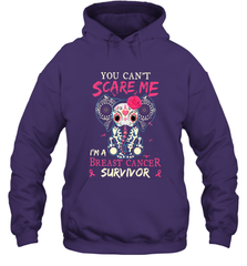 You can't Scare Me I'm Breast Cancer Survivor Elephant Funny Hooded Sweatshirt Hooded Sweatshirt - jonhlittlestore88