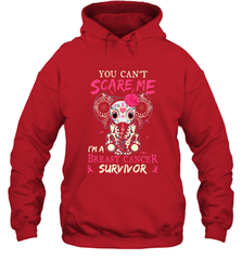 You can't Scare Me I'm Breast Cancer Survivor Elephant Funny Hooded Sweatshirt Hooded Sweatshirt - jonhlittlestore88