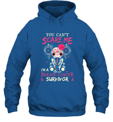 You can't Scare Me I'm Breast Cancer Survivor Elephant Funny Hooded Sweatshirt Hooded Sweatshirt - jonhlittlestore88