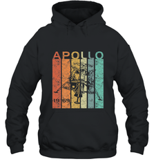 Retro Apollo 11 50th Anniversary Moon Landing 1969 2019 Hooded Sweatshirt Hooded Sweatshirt - jonhlittlestore88