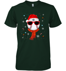 New York Mets Logo Christmas Baseball Player Glasses Santa Hat Pajama Gift Men's Premium T-Shirt Men's Premium T-Shirt - jonhlittlestore88