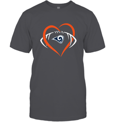 NFL Los Angeles Rams Heart Love Football Men's T-Shirt Men's T-Shirt - jonhlittlestore88