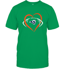 NFL Los Angeles Rams Heart Love Football Men's T-Shirt Men's T-Shirt - jonhlittlestore88