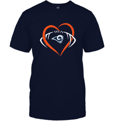 NFL Los Angeles Rams Heart Love Football Men's T-Shirt Men's T-Shirt - jonhlittlestore88