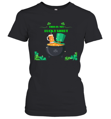 This is my lucky shirt on St Patricks Day Women's T-Shirt Women's T-Shirt / Black / S Women's T-Shirt - jonhlittlestore88