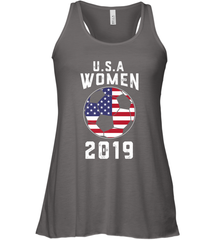 USA United States Women 2019 Soccer US Futbol Women's Racerback Tank Women's Racerback Tank - jonhlittlestore88