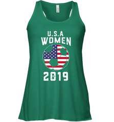 USA United States Women 2019 Soccer US Futbol Women's Racerback Tank Women's Racerback Tank - jonhlittlestore88