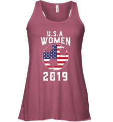 USA United States Women 2019 Soccer US Futbol Women's Racerback Tank Women's Racerback Tank - jonhlittlestore88