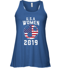 USA United States Women 2019 Soccer US Futbol Women's Racerback Tank Women's Racerback Tank - jonhlittlestore88