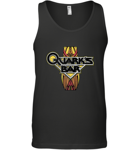 Star Trek DS9 Quark's Bar Vintage Logo Men's Tank Top Men's Tank Top / Black / XS Men's Tank Top - jonhlittlestore88