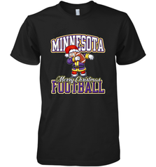 NFL Minnesota Christmas Funny Dabbing Santa playing football Men's Premium T-Shirt Men's Premium T-Shirt - jonhlittlestore88