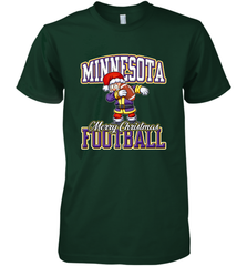 NFL Minnesota Christmas Funny Dabbing Santa playing football Men's Premium T-Shirt Men's Premium T-Shirt - jonhlittlestore88