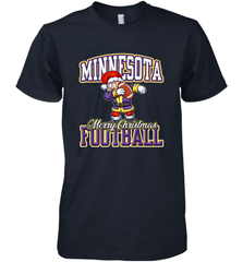 NFL Minnesota Christmas Funny Dabbing Santa playing football Men's Premium T-Shirt Men's Premium T-Shirt - jonhlittlestore88