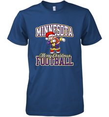 NFL Minnesota Christmas Funny Dabbing Santa playing football Men's Premium T-Shirt Men's Premium T-Shirt - jonhlittlestore88