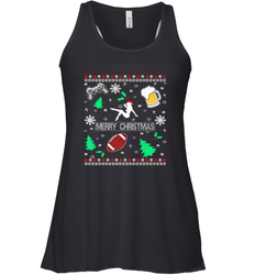 NFL Girls Video Game Beer And Football Really Ugly Christmas Women's Racerback Tank