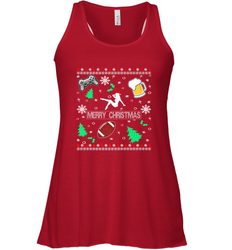 NFL Girls Video Game Beer And Football Really Ugly Christmas Women's Racerback Tank