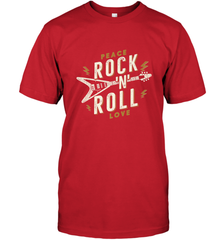 Peace Rock and Roll Love Music Guitar Retro Hippie Men's T-Shirt Men's T-Shirt - jonhlittlestore88