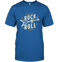 Peace Rock and Roll Love Music Guitar Retro Hippie Men's T-Shirt Men's T-Shirt - jonhlittlestore88