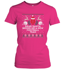 NFL Dear Santa Bring Me A New Football Team Christmas Sweater Women's T-Shirt Women's T-Shirt - jonhlittlestore88