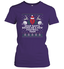 NFL Dear Santa Bring Me A New Football Team Christmas Sweater Women's T-Shirt Women's T-Shirt - jonhlittlestore88