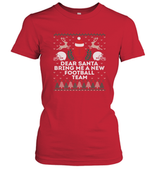 NFL Dear Santa Bring Me A New Football Team Christmas Sweater Women's T-Shirt Women's T-Shirt - jonhlittlestore88