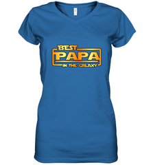 The best Papa in the galaxy Women's V-Neck T-Shirt Apparel - jonhlittlestore88