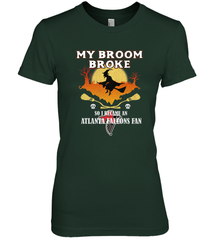 Broom Broke So I Became An Atlanta Falcons Fan  NFL Halloween Costume Women's Premium T-Shirt Women's Premium T-Shirt - jonhlittlestore88