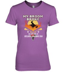 Broom Broke So I Became An Atlanta Falcons Fan  NFL Halloween Costume Women's Premium T-Shirt Women's Premium T-Shirt - jonhlittlestore88