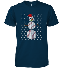 UGLY CHRISTMAS Baseball Snowman Holiday Santa Funny Men Gift Men's Premium T-Shirt Men's Premium T-Shirt - jonhlittlestore88