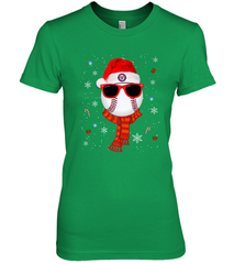 Washington Nationals Logo Christmas Baseball Player Glasses Santa Hat Pajama Gift Women's Premium T-Shirt Women's Premium T-Shirt - jonhlittlestore88