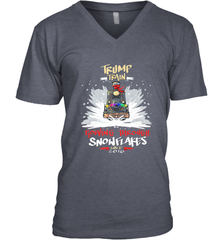 Trump Train 2020 Plow snowflakes Christmas Men's V-Neck Men's V-Neck - jonhlittlestore88