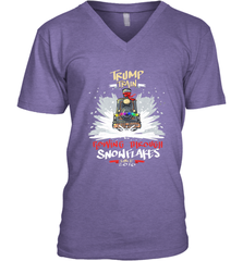Trump Train 2020 Plow snowflakes Christmas Men's V-Neck Men's V-Neck - jonhlittlestore88