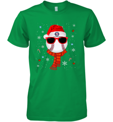 Minnesota Twins Logo Christmas Baseball Player Glasses Santa Hat Pajama Gift Men's Premium T-Shirt