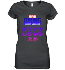 Marvel Rising Secret Warriors Hero Emblem Logo Women's V-Neck T-Shirt Women's V-Neck T-Shirt - jonhlittlestore88