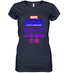 Marvel Rising Secret Warriors Hero Emblem Logo Women's V-Neck T-Shirt Women's V-Neck T-Shirt - jonhlittlestore88