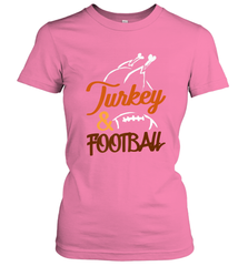 Turkey And Football Thanksgiving Day Football Fan Holiday Women's T-Shirt Women's T-Shirt - jonhlittlestore88