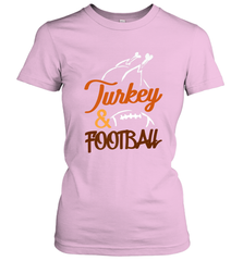 Turkey And Football Thanksgiving Day Football Fan Holiday Women's T-Shirt Women's T-Shirt - jonhlittlestore88
