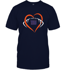 NFL New York Giants Heart Love Football Men's T-Shirt Men's T-Shirt - jonhlittlestore88