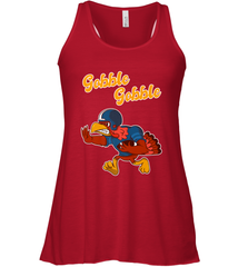 Turkey Football Shirt Funny Thanksgiving Turkey Gobble Gift Women's Racerback Tank Women's Racerback Tank - jonhlittlestore88